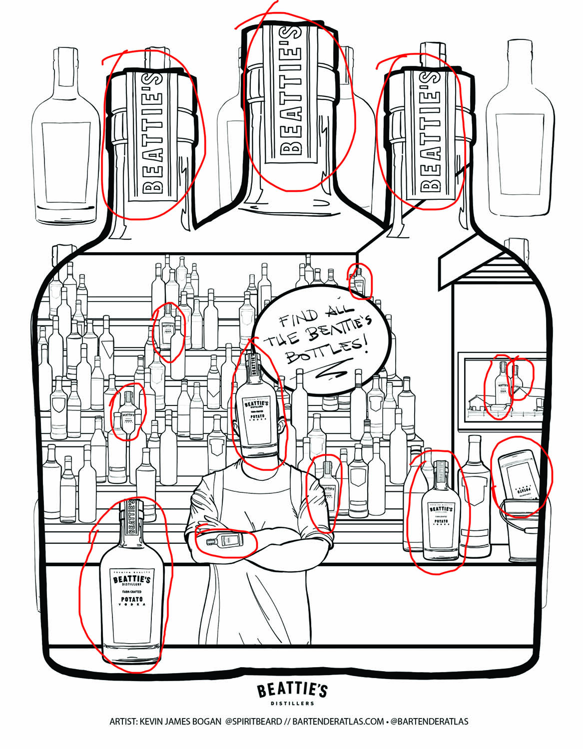Bartender Atlas Activity Book