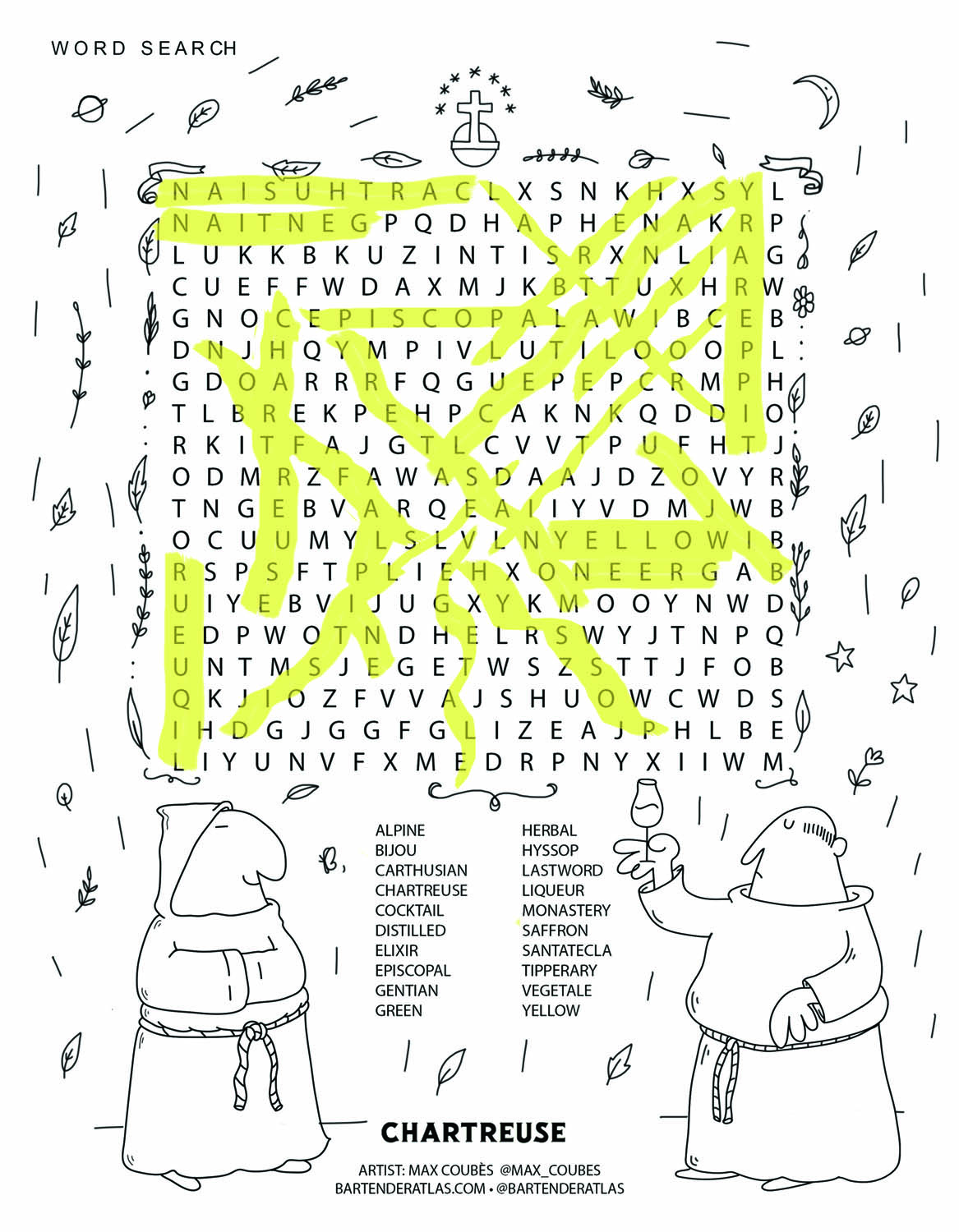 Bartender Atlas Activity Book